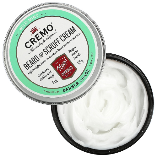 Cremo, Beard & Scruff Cream, Wild Mint, 4 oz (113 g) фото 4