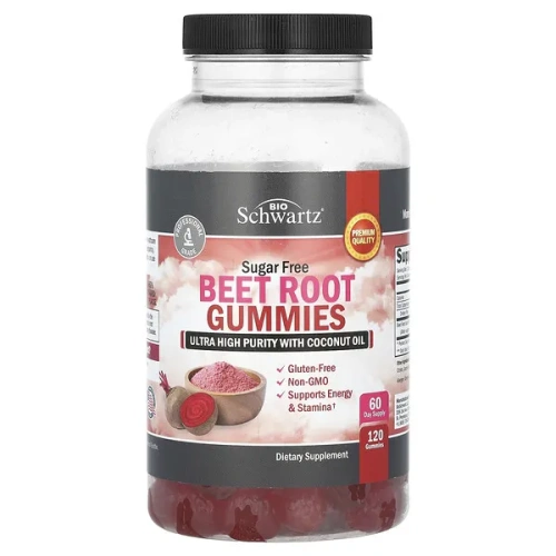 BioSchwartz, Beet Root Gummies, Sugar Free, 120 Gummies