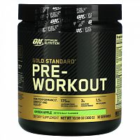 Optimum Nutrition, Gold Standard, предтренировочная добавка, зеленое яблоко, 300 г (10,58 унции)