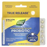 Nature&#x27;s Way, Primadophilus® Reuteri Probiotic, 1 Billion CFU, 60 Softgels