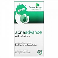 Futurebiotics, Acne Advance с молозивом, 90 вегетарианских таблеток