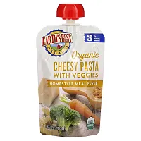 Earth&#x27;s Best, Organic Homestyle Meal Puree, 9+ Months, Cheesy Pasta with Veggies, 3.5 oz (99 g)