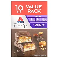 Atkins, Endulge, Caramel Nut Chew Bar, 10 Bars, 1.2 oz (32 g) Each