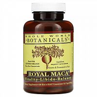 Whole World Botanicals, Royal Maca, 500 мг, 180 желатиновых капсул