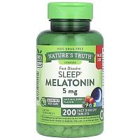 Nature&#x27;s Truth, Sleep Melatonin, Natural Berry, 5 mg, 200 Fast Dissolve Tablets