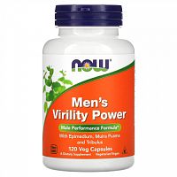 NOW Foods, Men's Virility Power, 120 растительных капсул