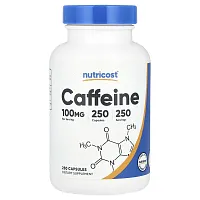 Nutricost, Caffeine, 100 mg, 250 Capsules