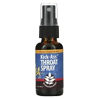 WishGarden Herbs, Kick-Ass Throat Spray, 1 fl oz (30 ml)