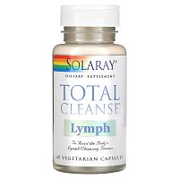 Solaray, Total Cleanse для лимфы, 60 вегетарианских капсул