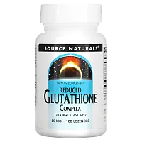 Source Naturals, Reduced Glutathione Complex, Orange , 50 mg, 100 Lozenges