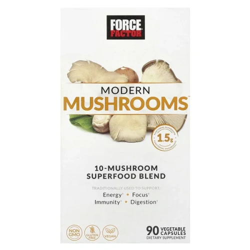 Force Factor, Modern Mushrooms, 90 Vegetable Capsules