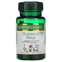 Nature's Bounty, Botanical Sleep, Melatonin Free, 30 Coated Tablets