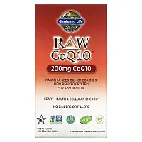 Garden of Life, RAW CoQ10, 200 mg, 60 Vegan Capsules