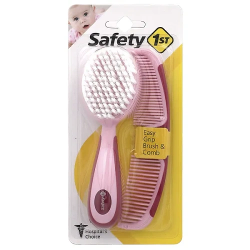 Safety 1st, Easy Grip Brush &amp; Comb, 2 Pieces