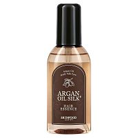 Skinfood, Фиксирующая эссенция для волос с аргановым маслом Argan Oil Silk Plus, 3,38 ж. унц. (100 мл)