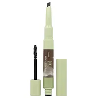 Pixi Beauty, 2-In-1 Natural Brow Duo, Brow Pencil &amp; Gel, 0633  Deep Brunette, 1 Count