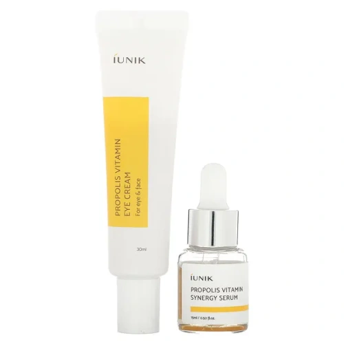 iUNIK, Propolis Vitamin Eye Cream Set, 2 Piece Set