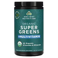 Ancient Nutrition, Organic Super Greens + Multivitamin, 7.5 oz (213 g)