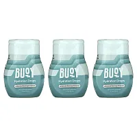 Buoy Hydration, Hydration Drops, Beverage Enhancer, Unflavored, 3 Pack, 2 fl oz (60 ml) Each