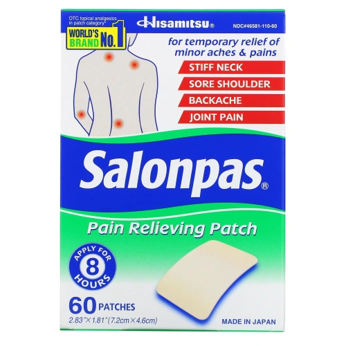 Salonpas, Pain Relieving Patch, 60 Patches