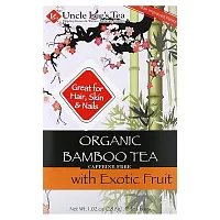 Uncle Lee&#x27;s Tea, Organic Bamboo Tea with Exotic Fruit, Caffeine Free, 18 Tea Bags, 1.02 oz (28.8 g)