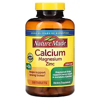 Nature Made, Calcium Magnesium Zinc with Vitamin D3, 300 Tablets