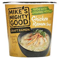 Mike's Mighty Good, Craft Ramen Cup, Куриный суп с раменом, 1,6 унции (48 г)