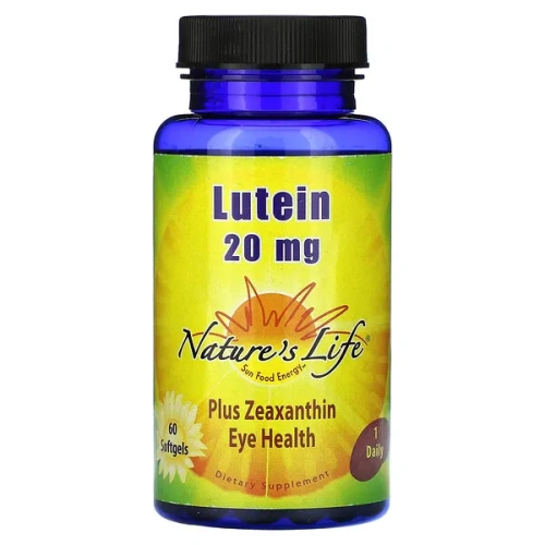 Nature&#x27;s Life, Lutein, 20 mg, 60 Softgels