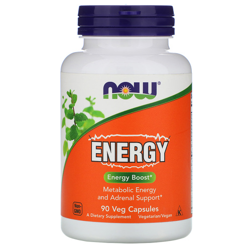 NOW Foods, Energy, 90 растительных капсул