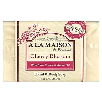 A La Maison de Provence, Hand &amp; Body Bar Soap, Cherry Blossom, 8.8 oz (250 g)