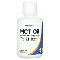 Nutricost, MCT Oil, Unflavored, 16 fl oz (473 ml)