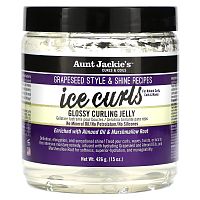 Aunt Jackie's Curls & Coils, Ice Curls, глянцевое желе для завивки волос, 426 г (15 унций)