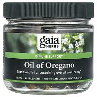 Gaia Herbs, Oil of Oregano, 180 Vegan Liquid Phyto-Caps