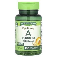 Nature&#x27;s Truth, High Potency Vitamin A, 10,000 IU (3,000 mcg), 100 Quick Release Softgels