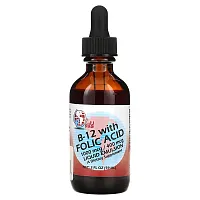 World Organic, B -12 With Folic Acid, 2 fl oz (59 ml)