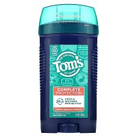 Tom's of Maine, Дезодорант для комплексной защиты, без алюминия, сандаловое дерево и ваниль, 64 г (2,6 унции)