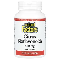 Natural Factors, Citrus Bioflavonoids Plus Hesperidin, 650 mg, 90 Capsules