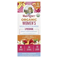 MaryRuth&#x27;s, Organic Women&#x27;s Multivitamin Liposomal, Vanilla Peach, 14 Pouches, 0.5 fl oz (15 ml) Each