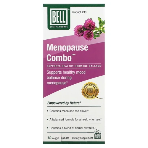 Bell Lifestyle, Menopause Combo, 60 Veggie Capsules