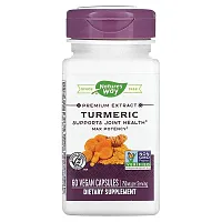 Nature&#x27;s Way, Premium Extract, Turmeric, 750 mg, 60 Vegan Capsules