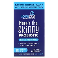 LoveBug Probiotics, Here&#x27;s The Skinny Probiotic, 10 Billion CFU, 30 Count