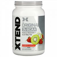 Xtend, The Original, 7 г аминокислот с разветвленной цепью (BCAA), со вкусом клубники и киви, 1,26 кг (2,78 фунта)