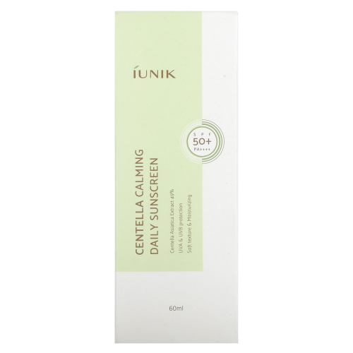 iUNIK, Centella Calming Daily Sunscreen, SPF 50+ PA++++, 60 ml фото 2