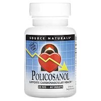 Source Naturals, Policosanol, 20 mg, 60 Tablets