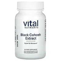 Vital Nutrients, Black Cohosh Extract, 60 Vegan Capsules