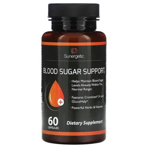 Sunergetic, Blood Sugar Support, 60 Capsules