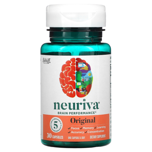 Schiff, Neuriva Brain Performance, Original, 30 Capsules фото 3