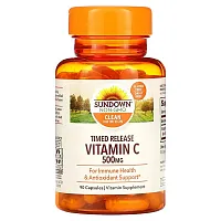 Sundown Naturals, Vitamin C, Timed Release, 500 mg, 90 Capsules