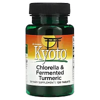 Swanson, Kyoto, Chlorella &amp; Fermented Turmeric, 120 Tablets