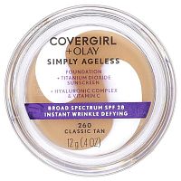 Covergirl, Olay Simply Ageless, Foundation, SPF 28, 260 Classic Tan, 0.4 oz (12 g)